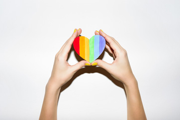 Rainbow Heart Google