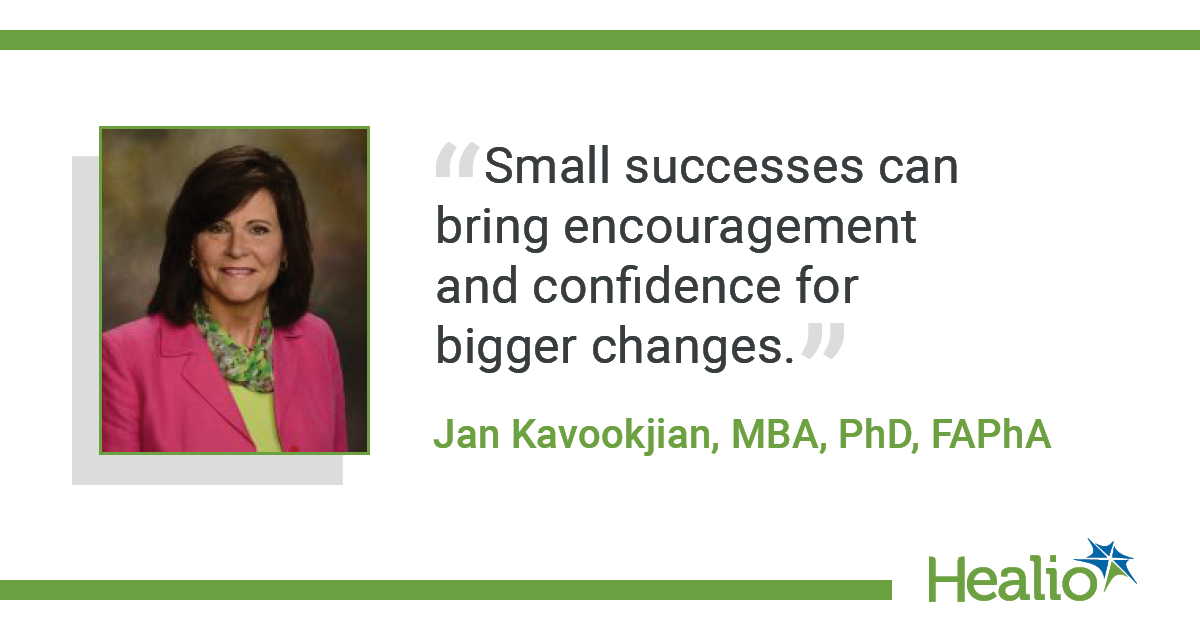 “Small successes can bring encouragement and confidence for bigger changes.”